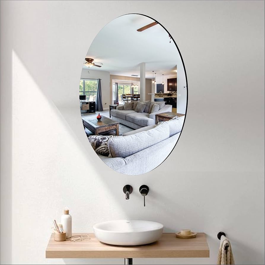 Wall Mirror Collection – Sleek Oval & Rounded Rectangle ( BIG SIZE)