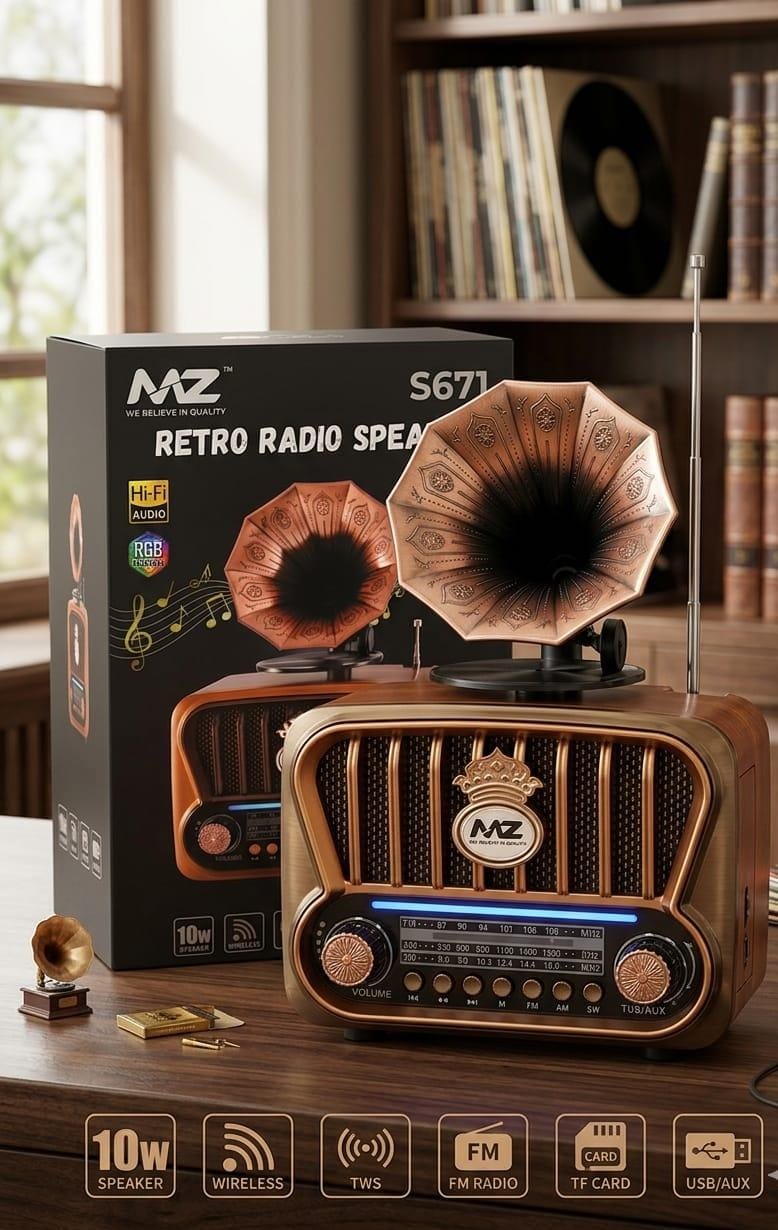 MZ S671 Retro Radio Speaker