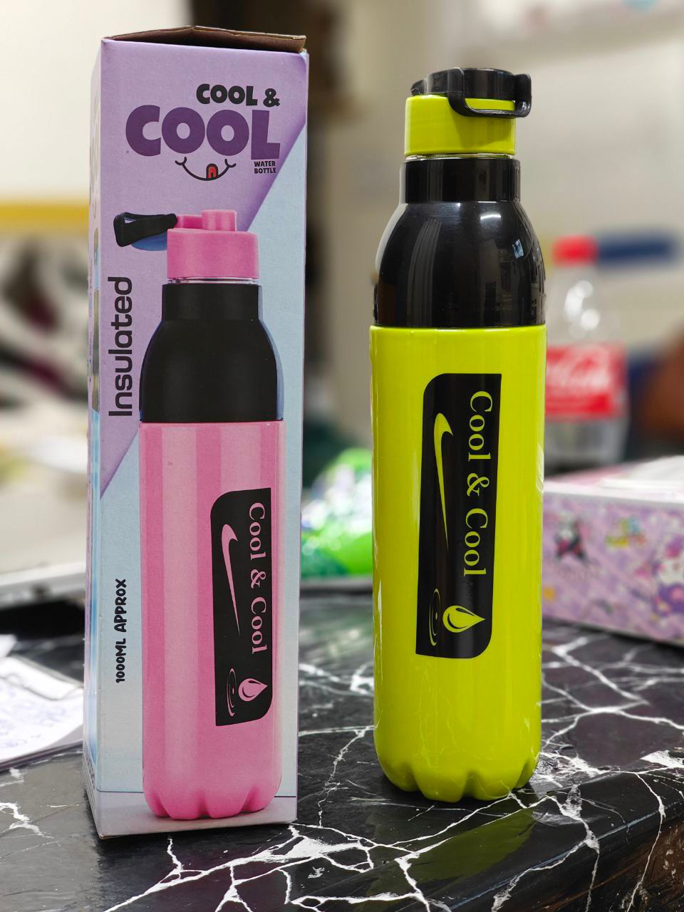 Premium Insulated Sports Water Bottle - 1000ml